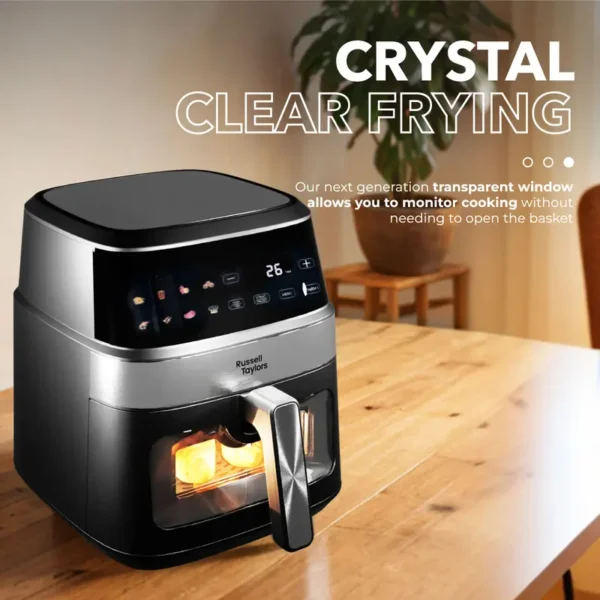 Russell Taylors 3D Visible Window Digital Air Fryer Extra Large (6.5L) Z7 Penggoreng Udara