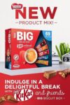 【New User Only】Nestlé Kitkat and Friends Big Biscuit Box  69 x Chocolate Biscuit Bars – KitKat, Blue Riband, Toffee Crisp  Bulk Chocolate Box 1.357kg X2 boxes