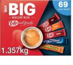 【New User Only】Nestlé Kitkat and Friends Big Biscuit Box  69 x Chocolate Biscuit Bars – KitKat, Blue Riband, Toffee Crisp  Bulk Chocolate Box 1.357kg X2 boxes